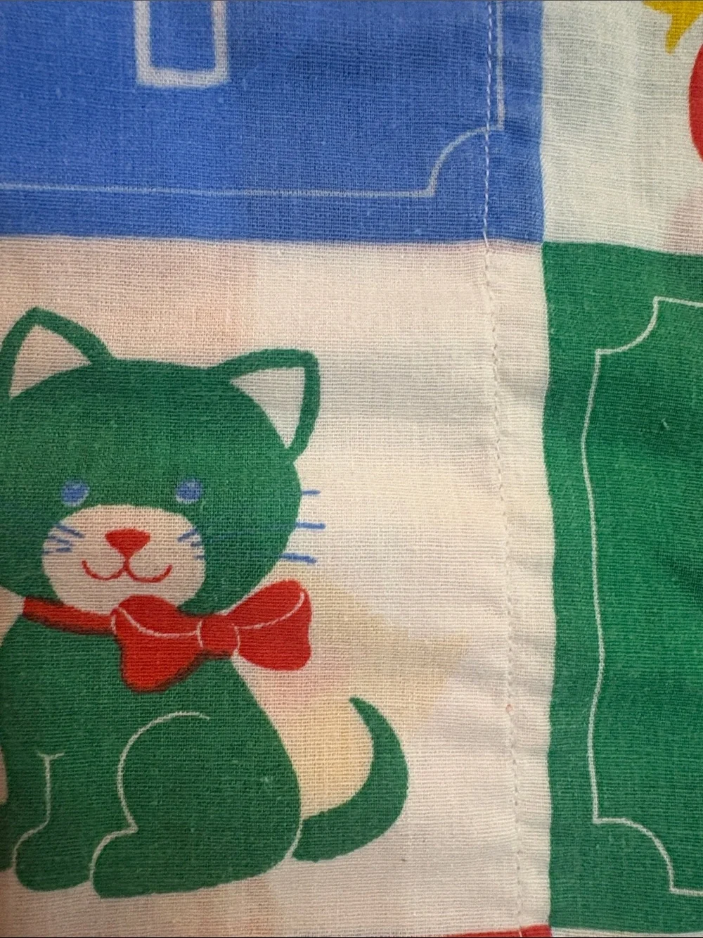 2 Vintage Alphabet & Number pillowcases